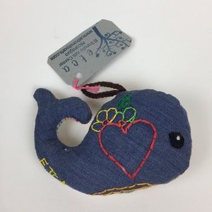 One handmade whale 🐳 keychain ornament